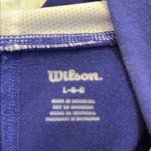 Women’s Wilson Size Large Hoodie Purple with White Accents - Picture 2 of 5